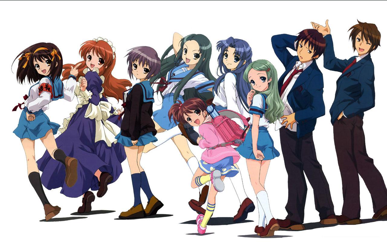 Haruhi Suzumiya Characters Wallpaper Anime Zone