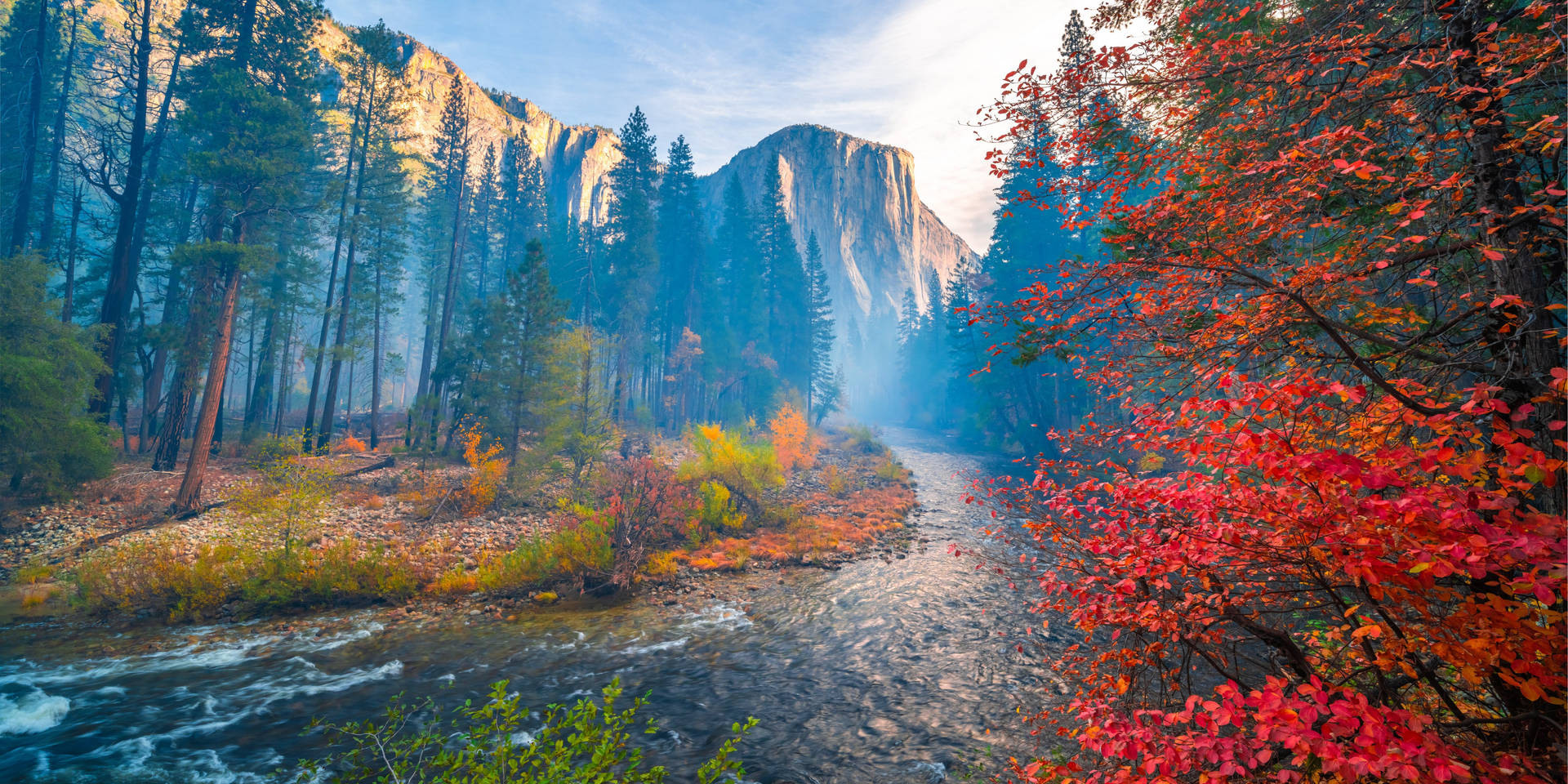 Majestic Yosemite National Park River Wallpaper