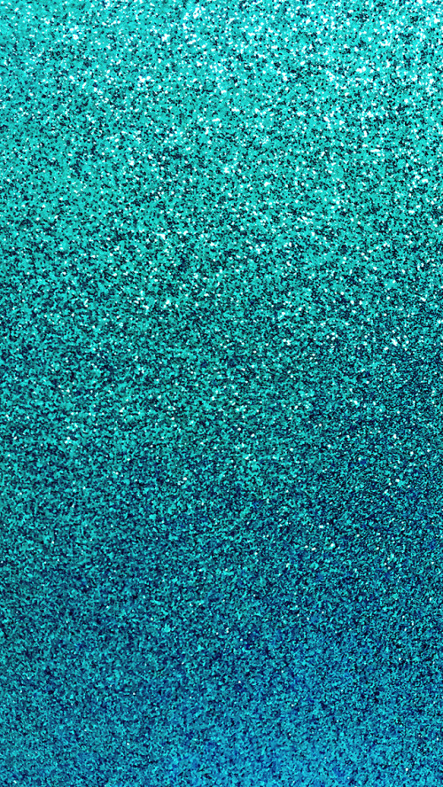 Teal Glitter iPhone Wallpaper