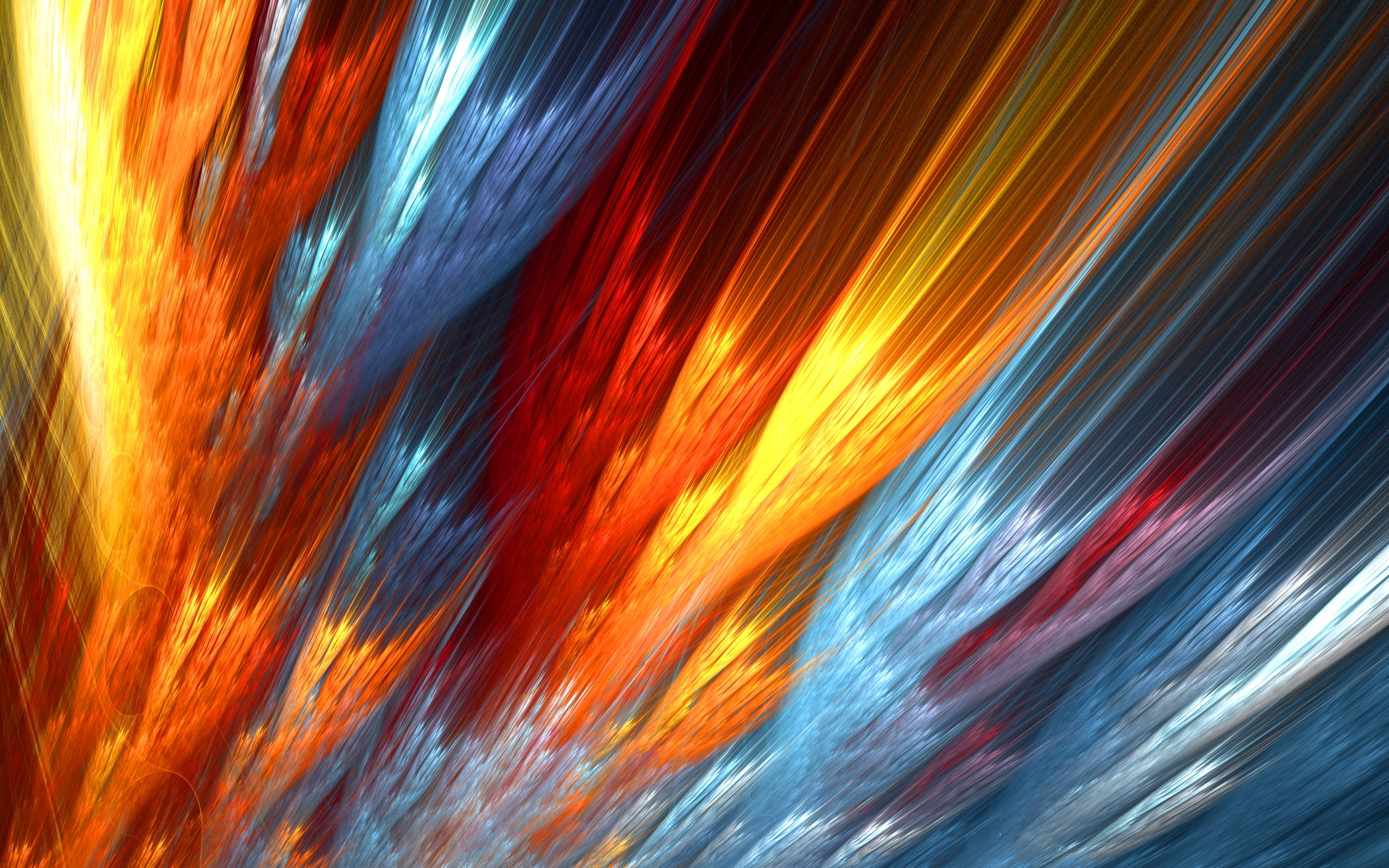 Abstract Colorful Fire Wallpaper