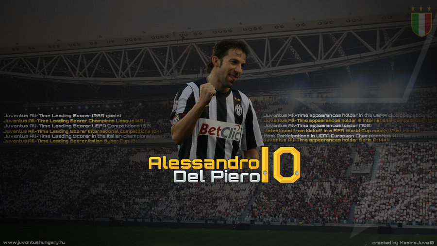 Alessandro Del Piero HD Wallpaper By Mestrojuve10