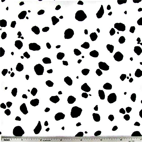 Calico Caps Dalmatian Nation Small Black White Dog Spots Print