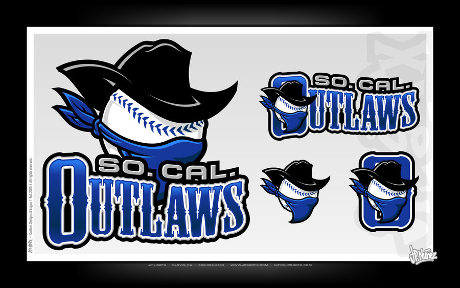 Outlaw Baseball Logo Outlaws l l baseball by