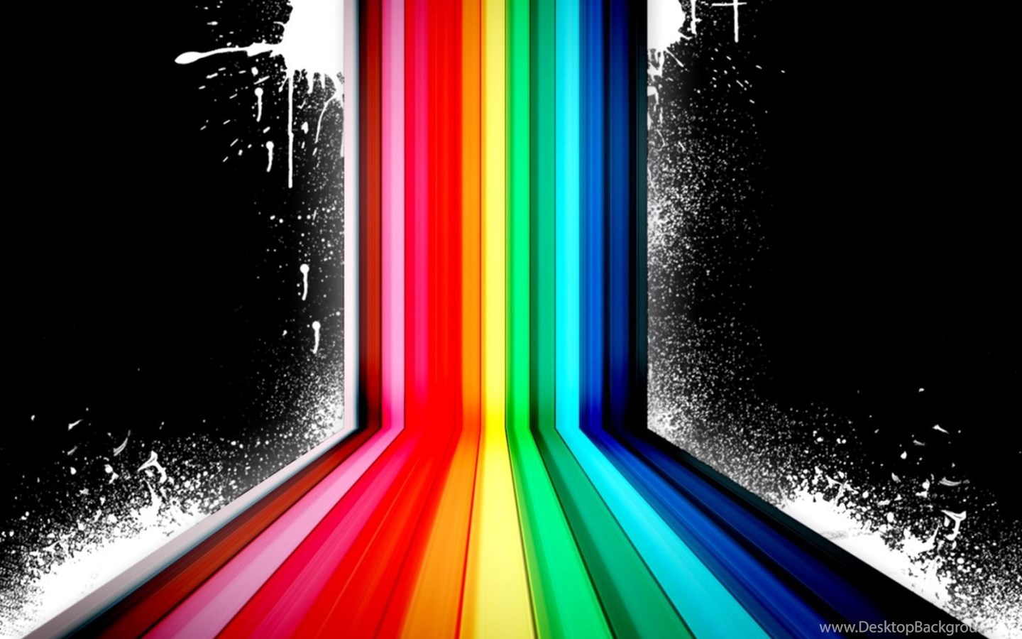 3d Background Rainbow Desktop Background
