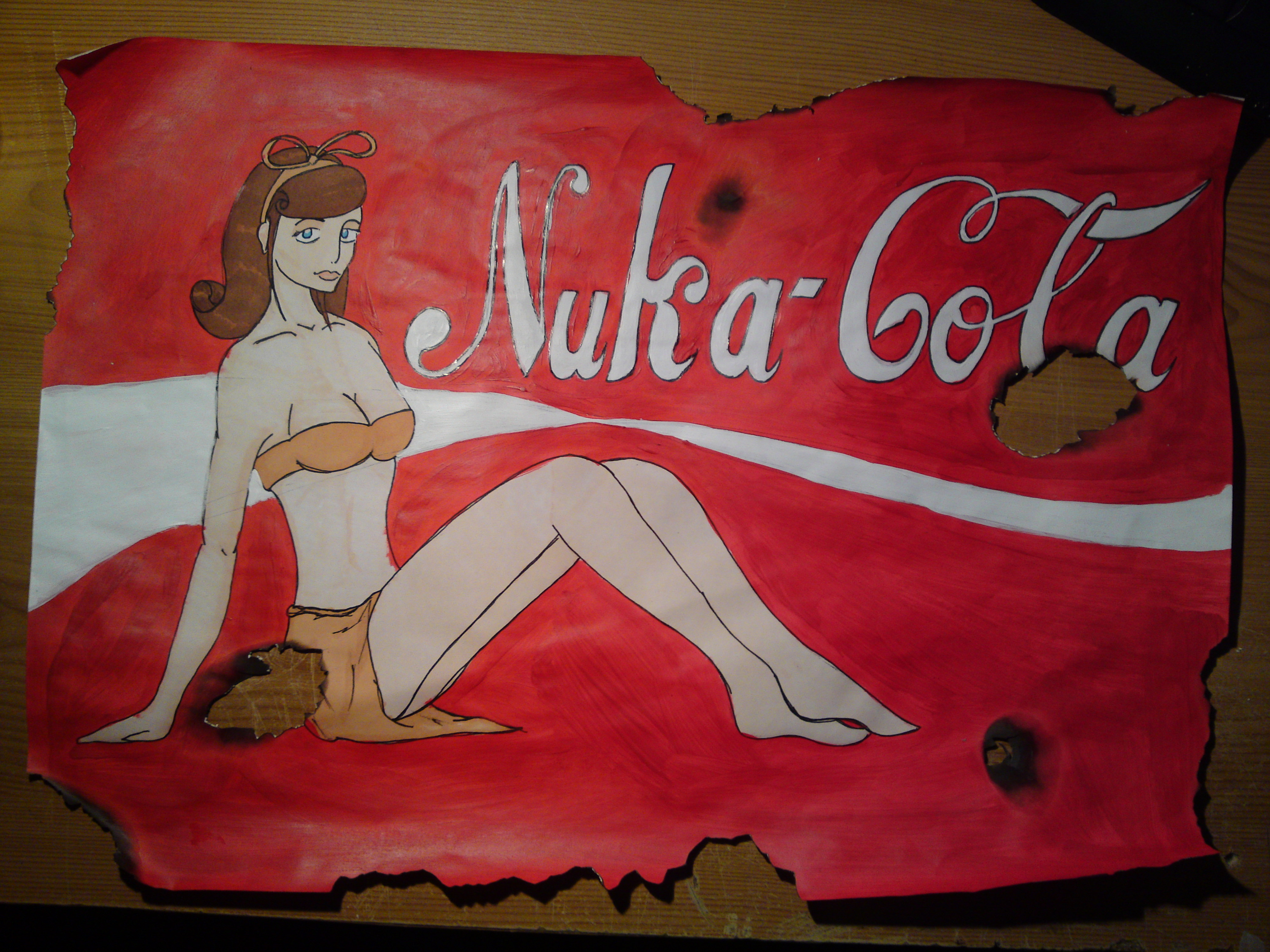 Nuka Cola Pin Up Vetor