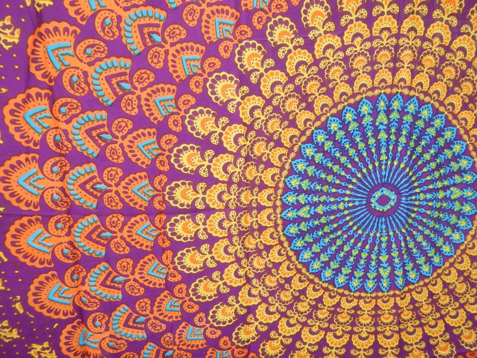 Bohemian Mandala Tapestry Purple Haze