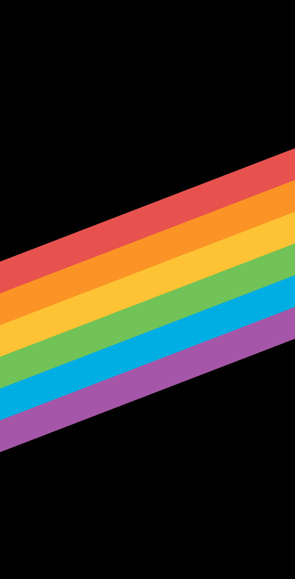 Cute Pride Diagnoal Rainbow Wallpaper
