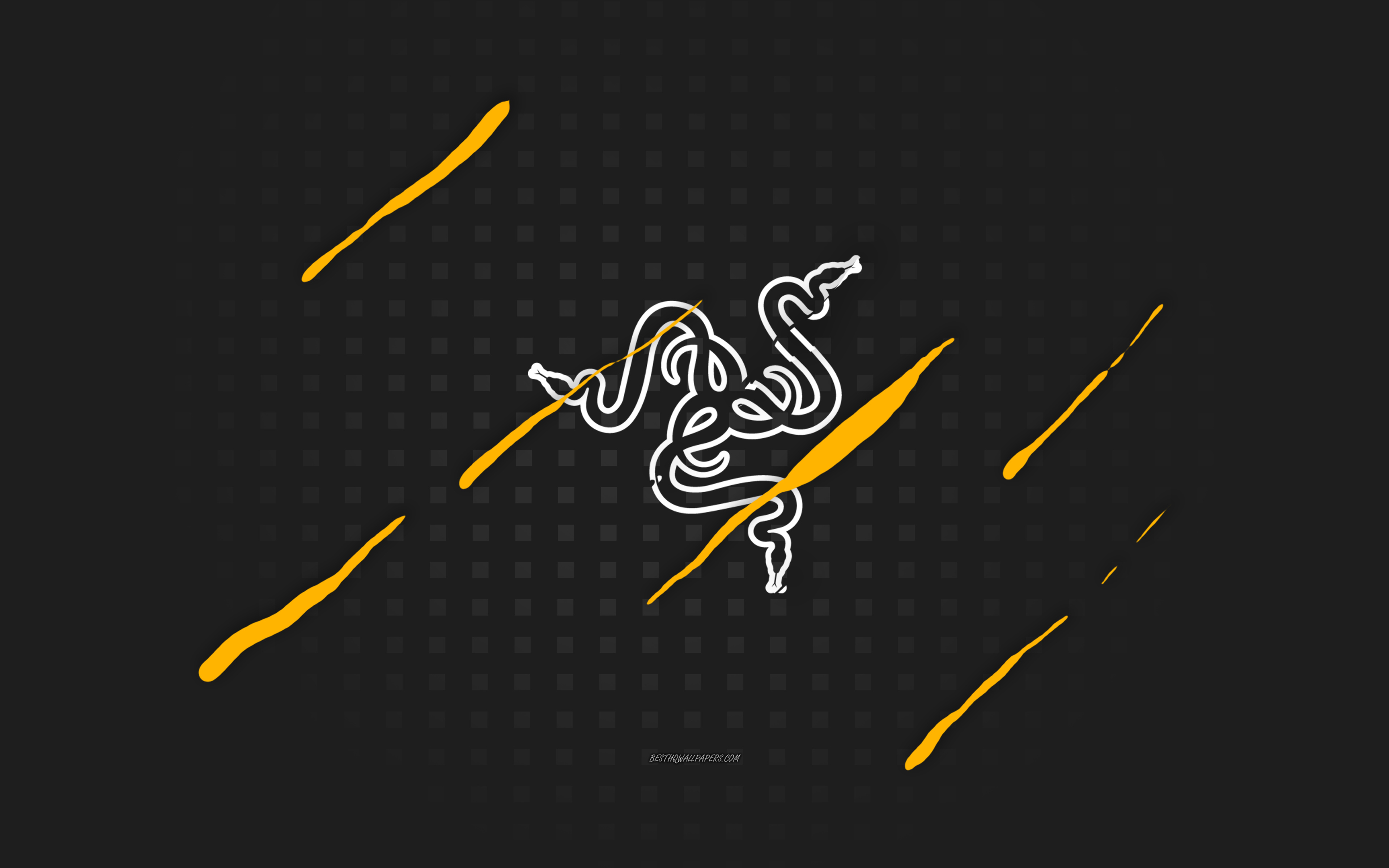 Wallpaper Razer Logo 4k Gray Creative Background