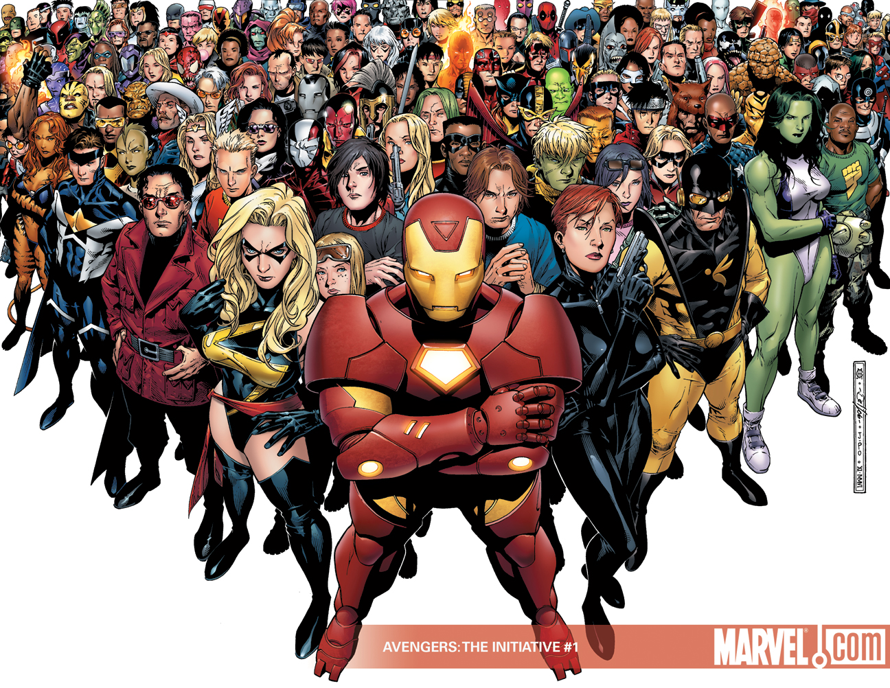 All Marvel Comics Together HD Desktop Wallpapers