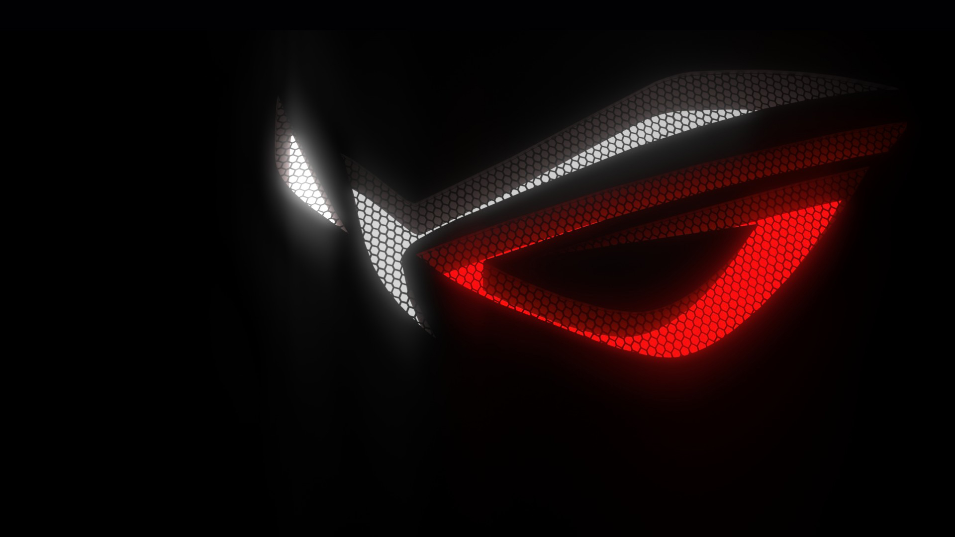 asus rog republic of gamers logo hex background hd 1920x1080 1080p