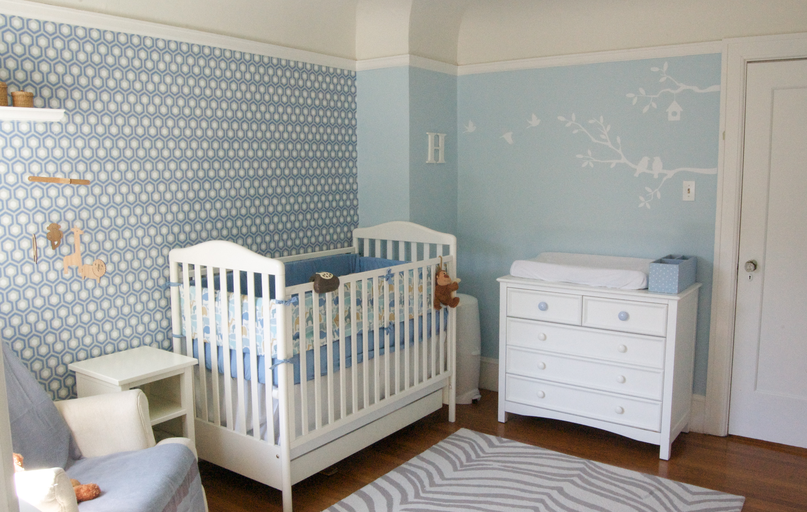 46 Baby Boy Nursery Wallpaper On Wallpapersafari