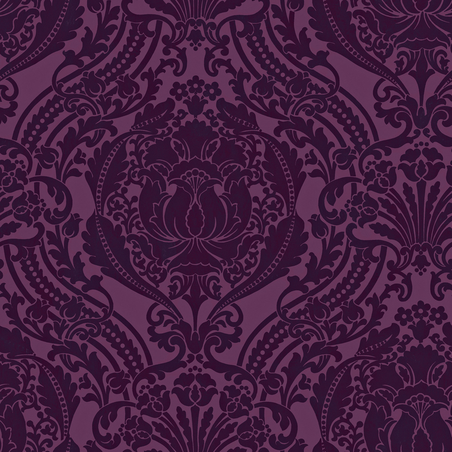 Allen Roth Purple Strippable Non Woven Paper Prepasted Wallpaper