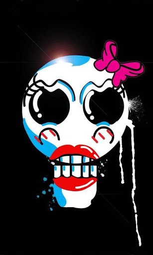 Girly Skull Live Wallpaper HD App for Android