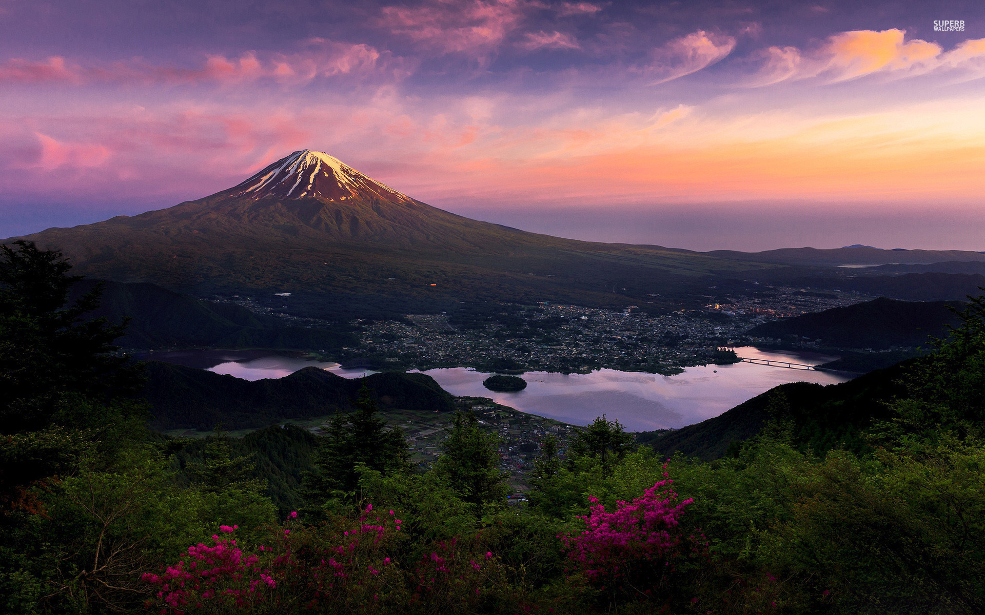 Mount Fuji Japan Asia Wallpaper Stock Photos