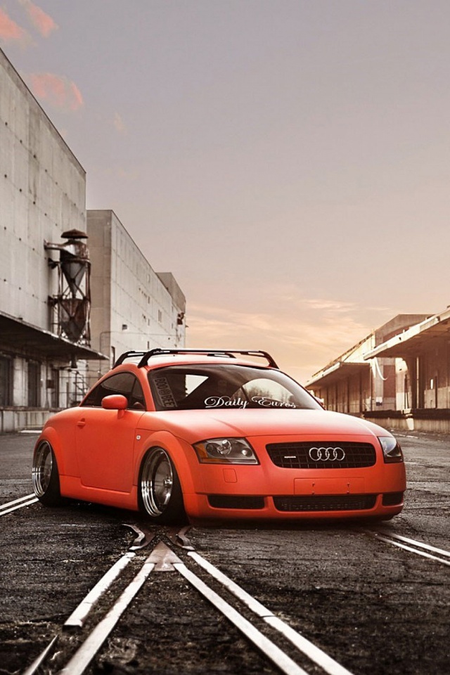 Audi Tt Orange Car Mobile Wallpaper Mobiles Wall