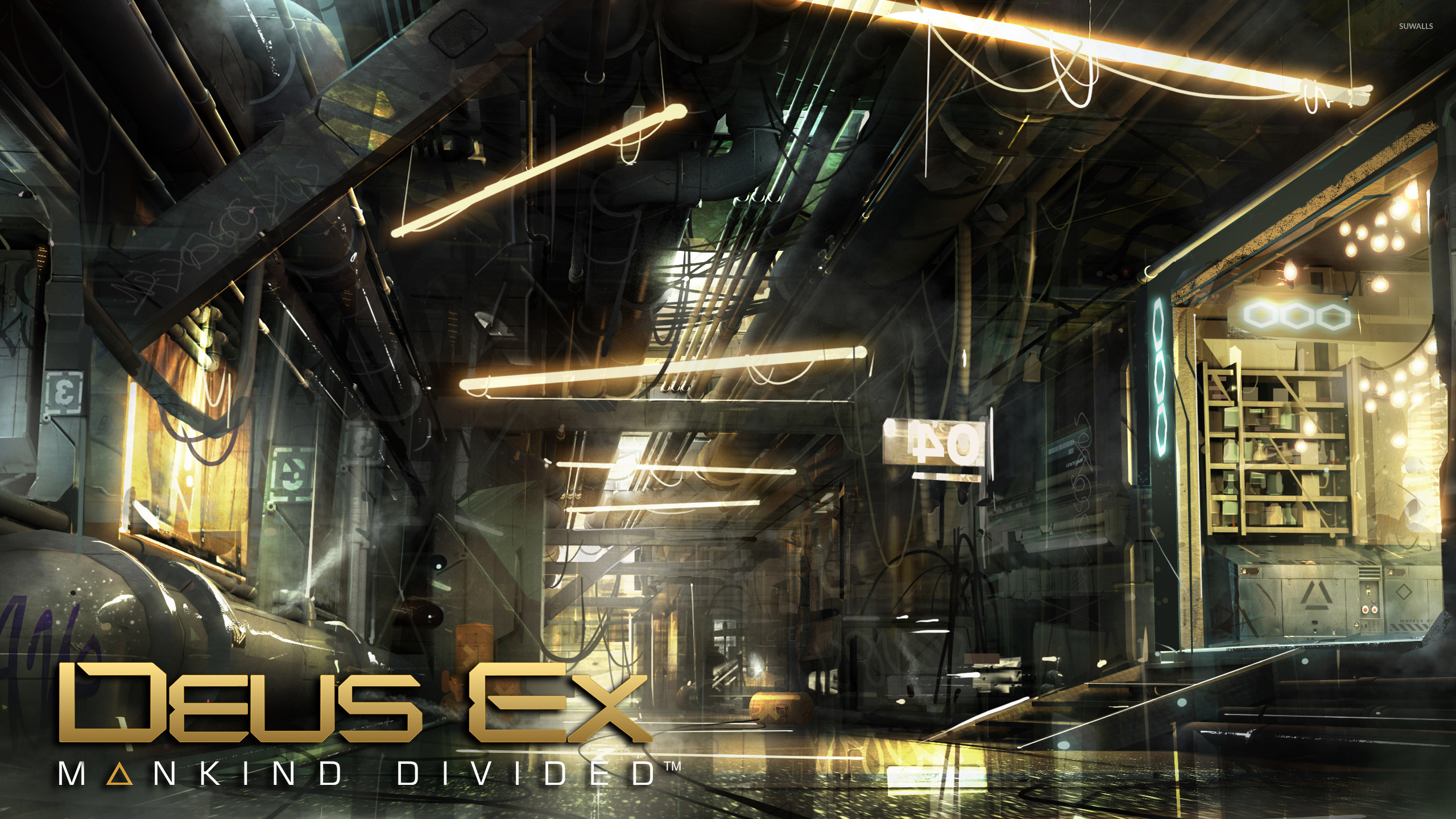 Warehouse In Deus Ex Wallpaper