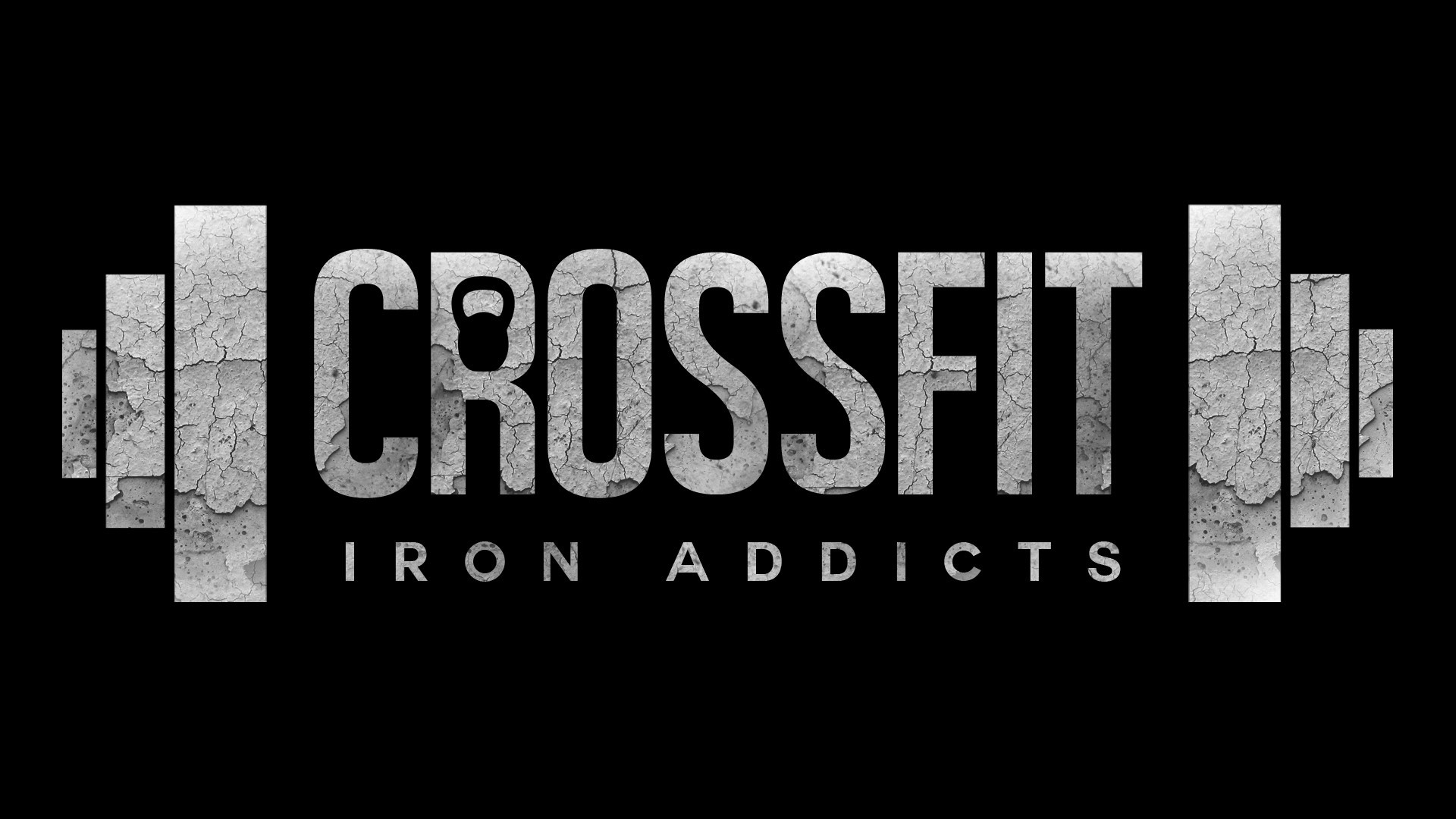 CrossFit Iron Addicts Logo on a Black Background