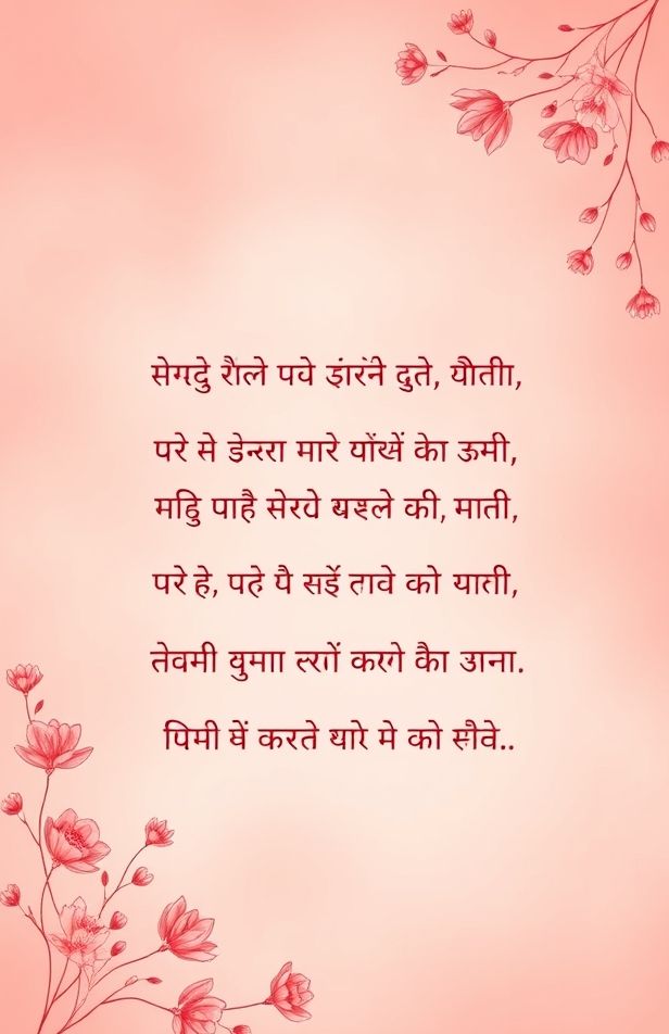 Hindi Love Shayari Wallpaper