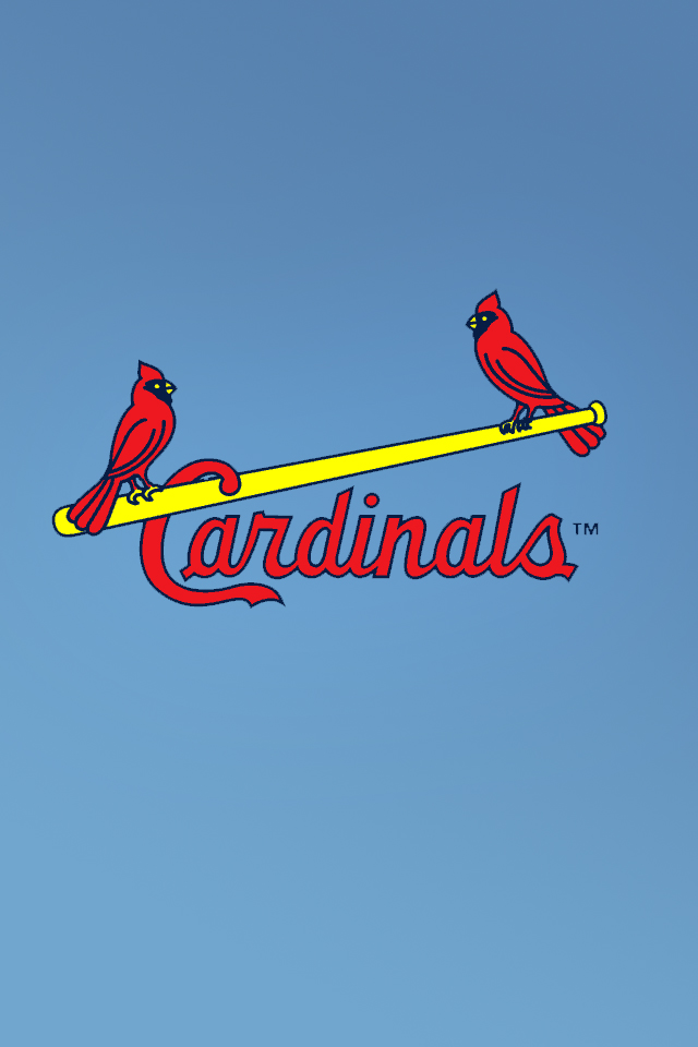 St Louis Cardinals Wallpaper iPhone Retro Blue Cardinal Logo