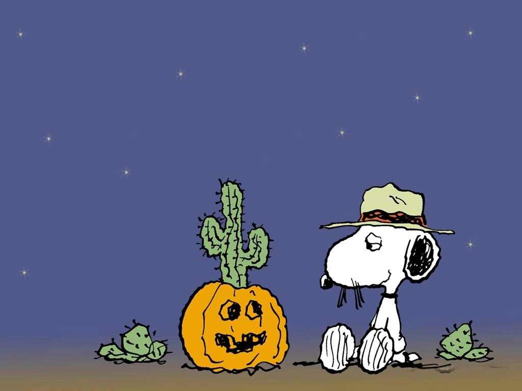 Free Snoopy Halloween Desktop Wallpaper