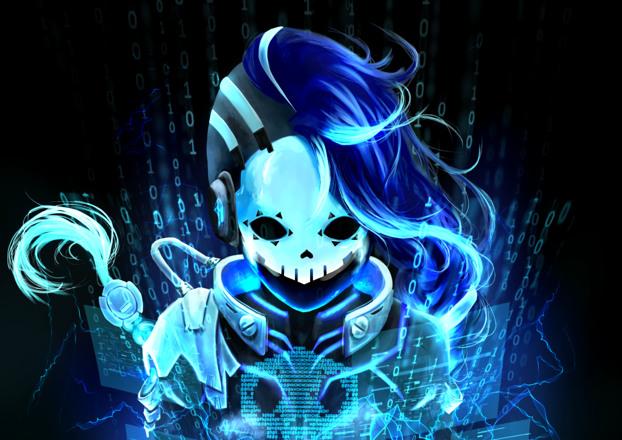 Sombra Wallpaper 4K Reaper Overwatch Neon 489