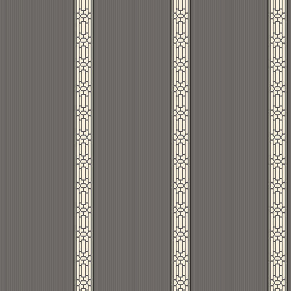 Dark Grey Oriental Banding Stripe Wallpaper Wall Sticker Outlet