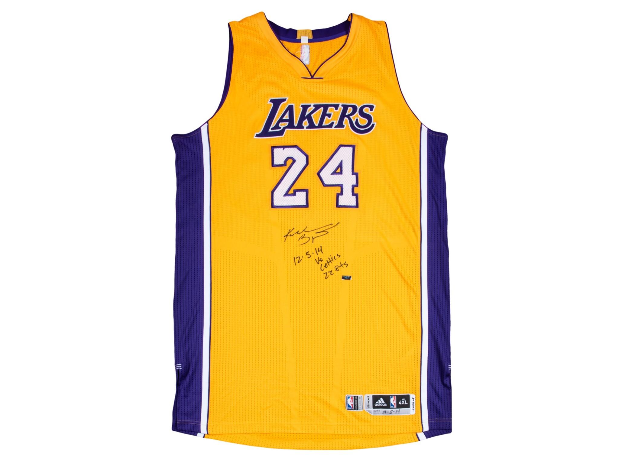 Kobe Bryant Game Used And Signed Los Angeles Lakers