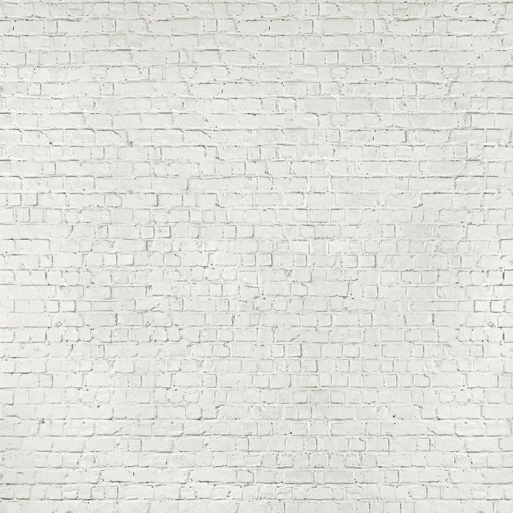 White Brick Wallpaper Kitchen