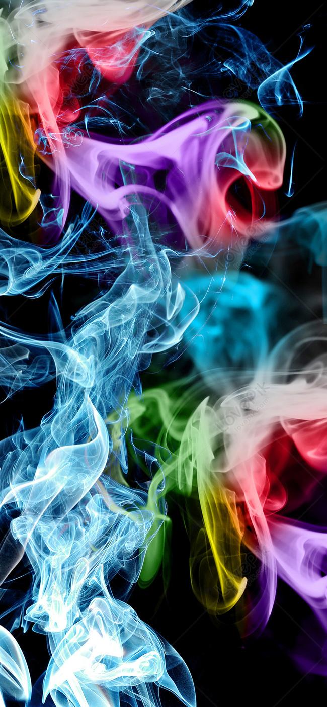Color Smoke Mobile Phone Wallpaper Image On Lovepik