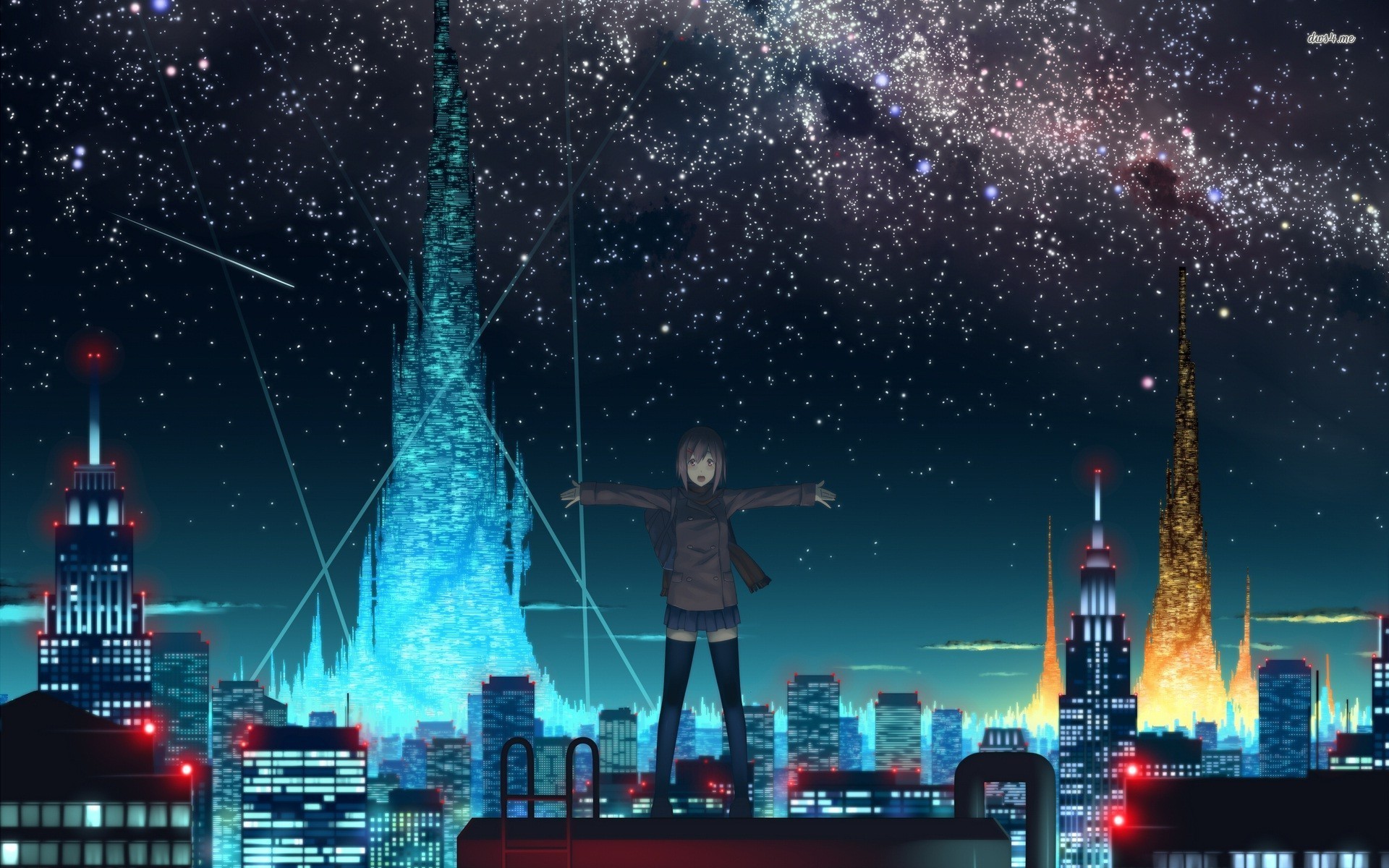 Anime City Wallpaper