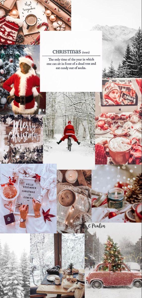 Winter Wallpaper Christmas Collage Xmas Cute