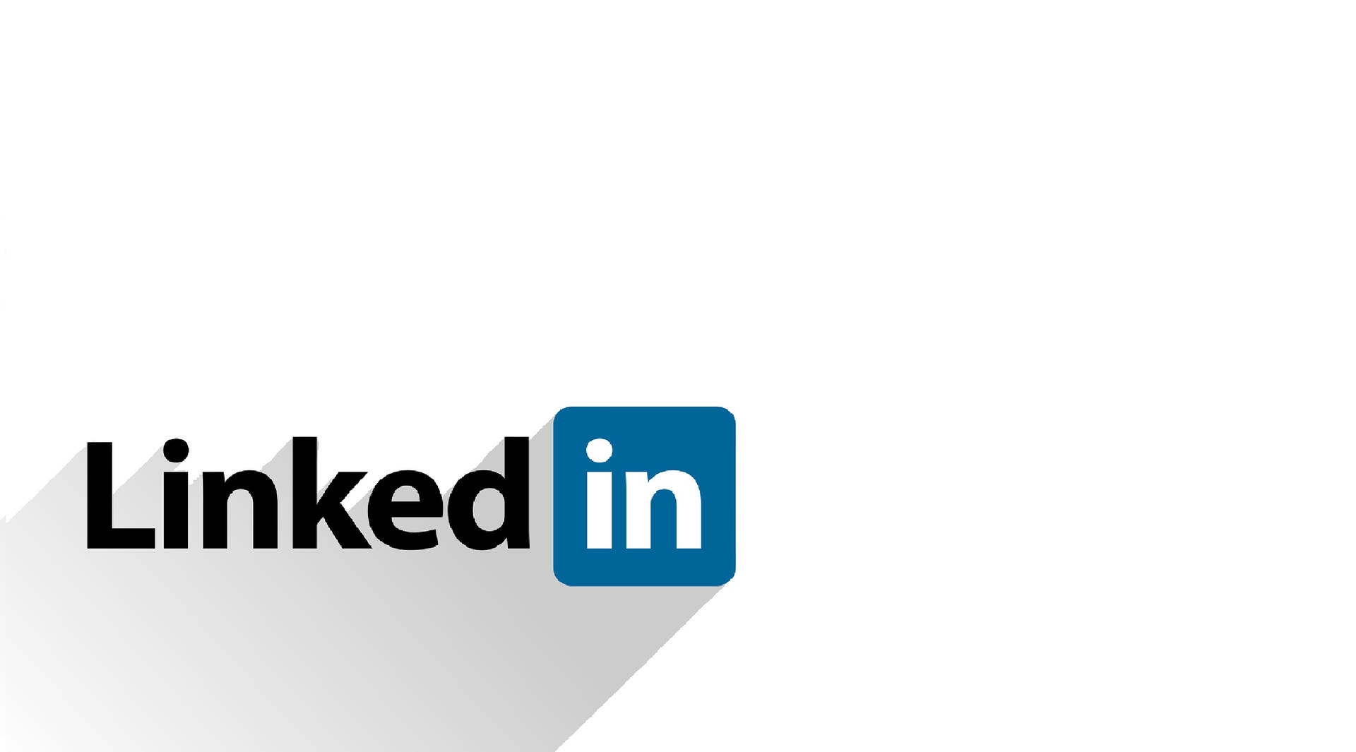 LinkedIn logo on a white background with a subtle drop shadow