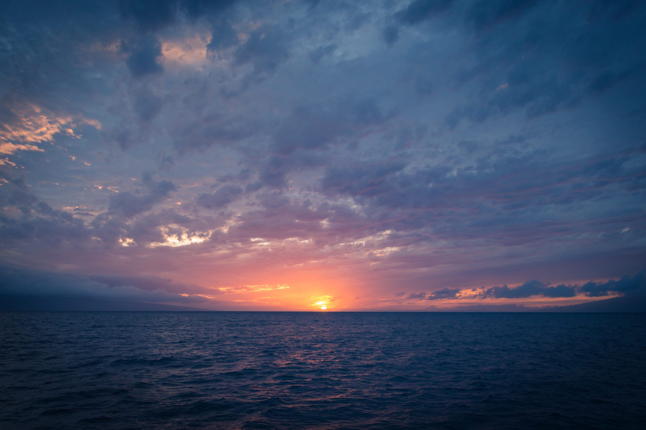 HD Wallpaper Ocean Sunset Off The Kaanapali Coast Maui Hi