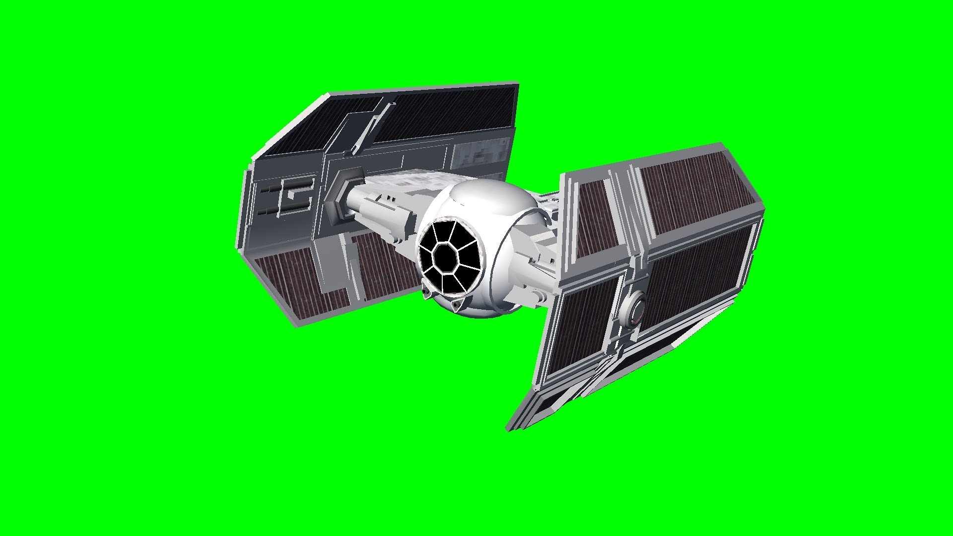 Star Wars Tie Fighter Fly By With Sound Green