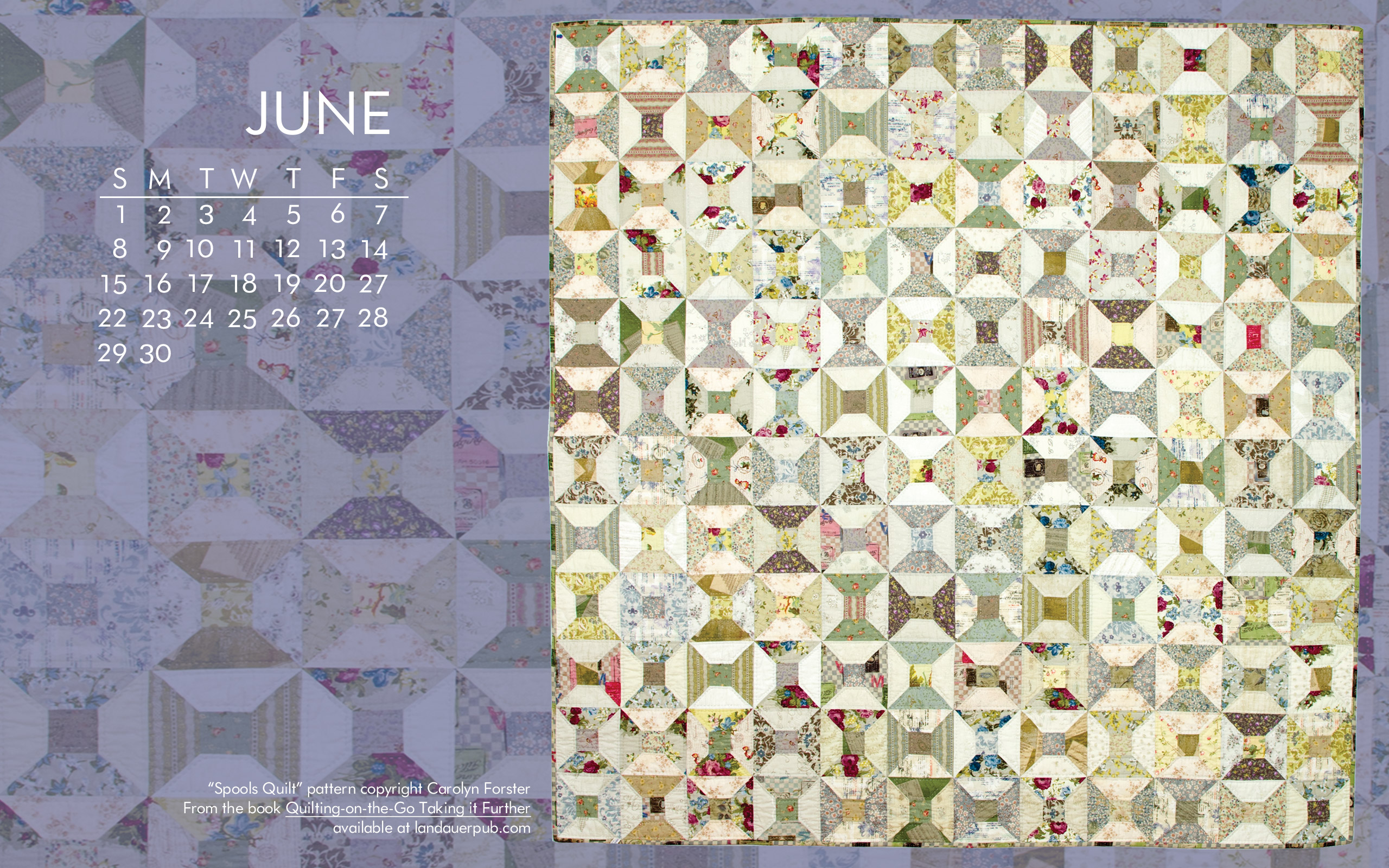 Quilt Calendar Puter Wallpaper June Books Beyond