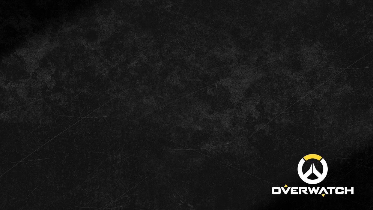 Overwatch Logo Black Design Full HD Wallpaper