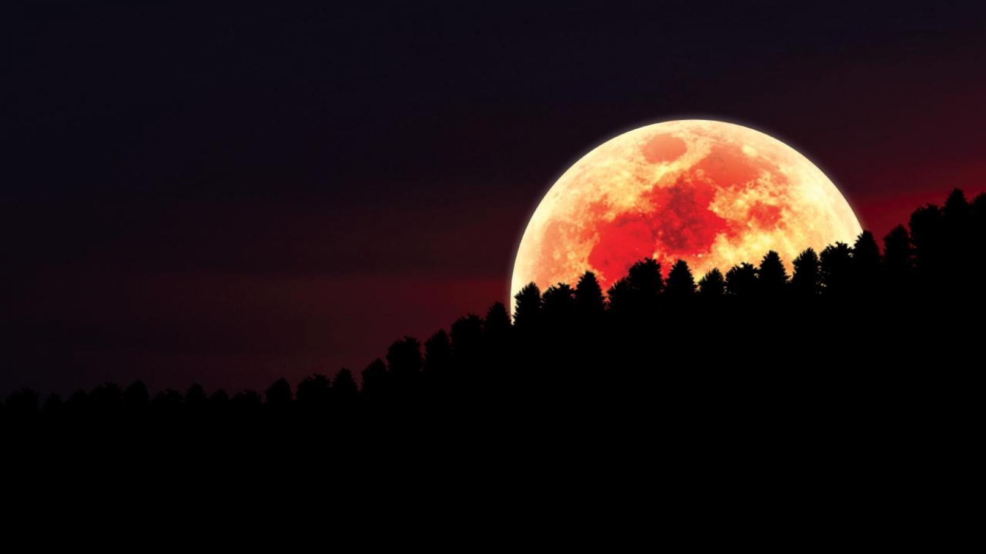 Red Moon Wallpaper Image And For