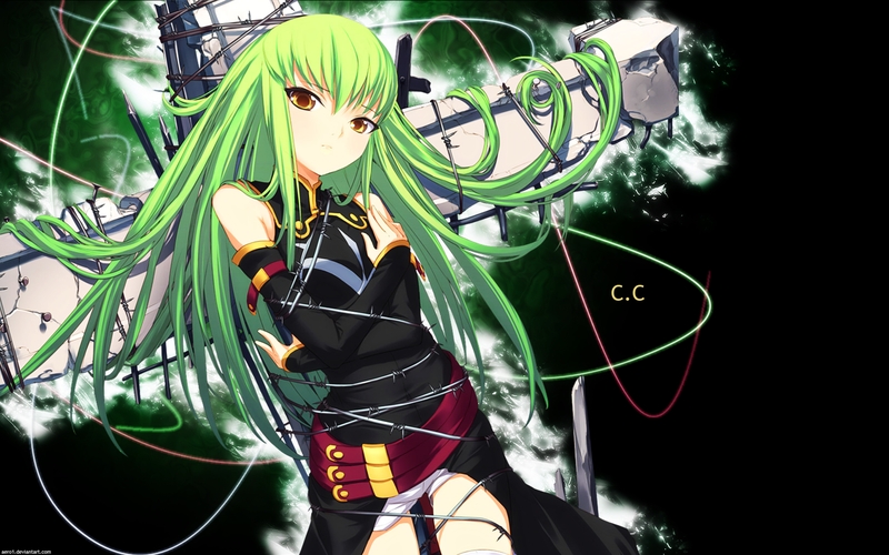 Anime Code Geass C.C., cc code geass HD wallpaper