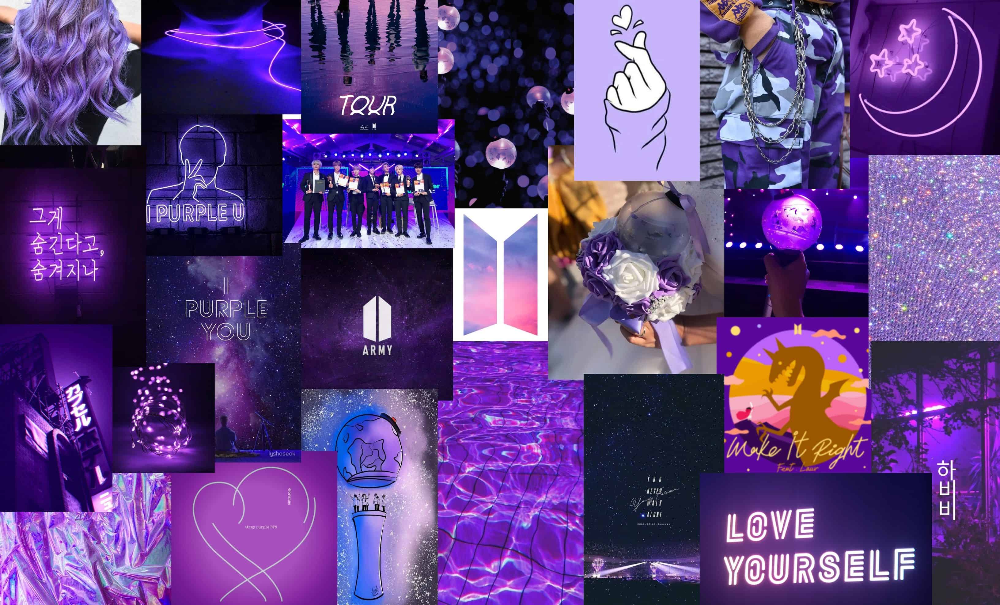 Wallpaper Bts Aesthetic Purple Picture