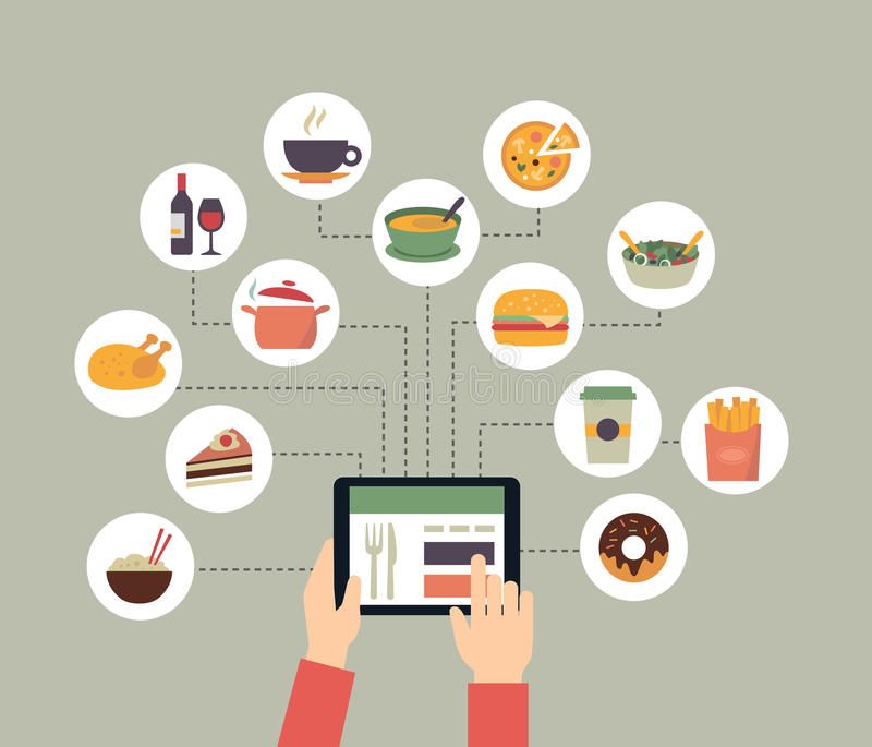 Ordering Food Online Background Ging Reading