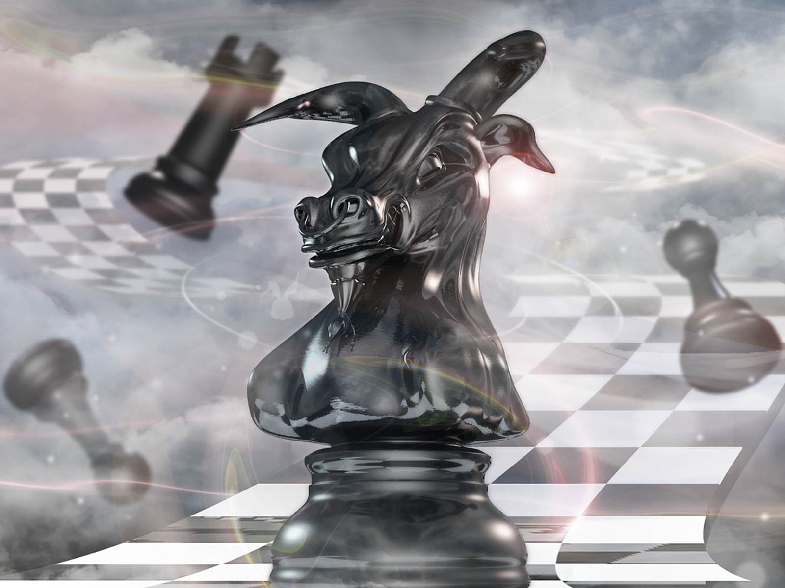 Chess Horse Desktop Wallpaper Background
