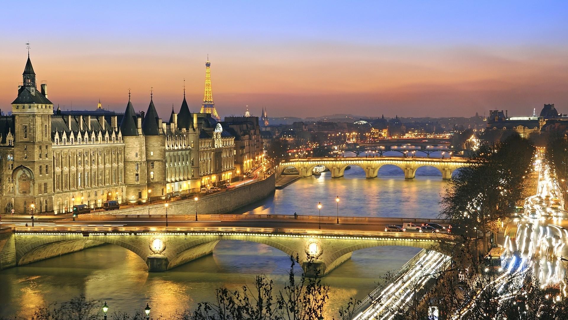 T L Charger Fond D Cran La Belle Seine Paris Dans City Monde