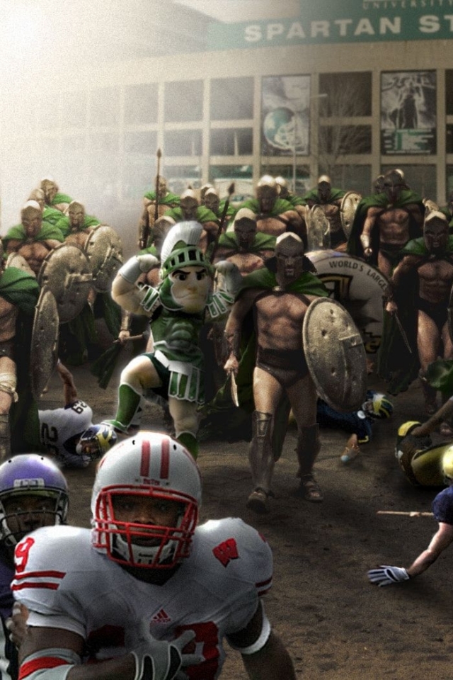 Wallpaper Spartan American Football Big