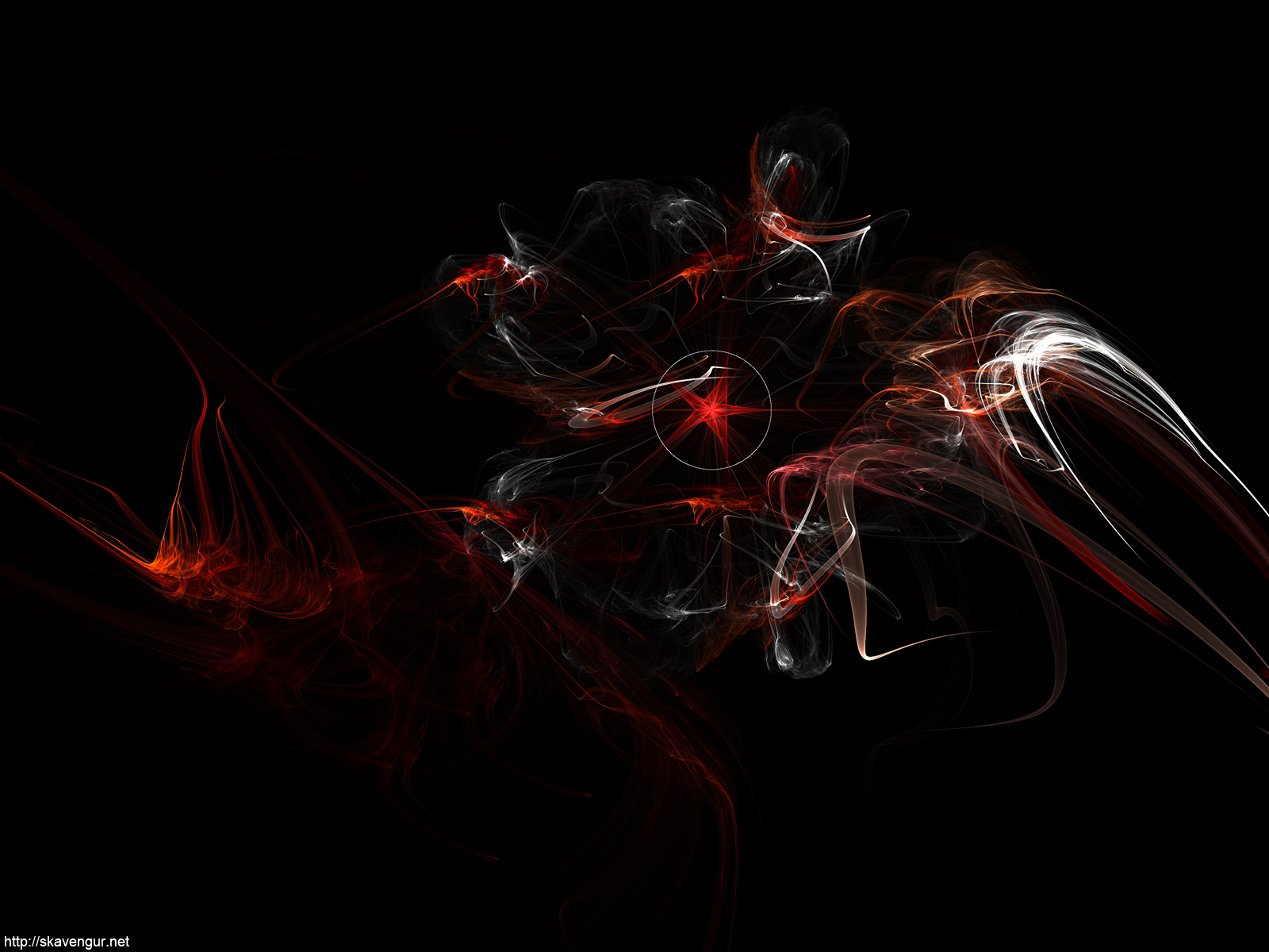 Abstract Black Red Wallpaper And