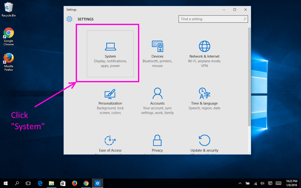 Windows Set Default Browser In System Settings Desktop Mode