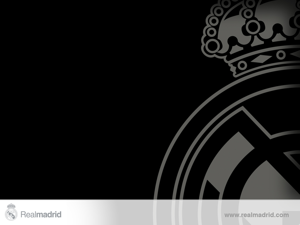 Real Madrid Logo Black And White Wallpaper 5