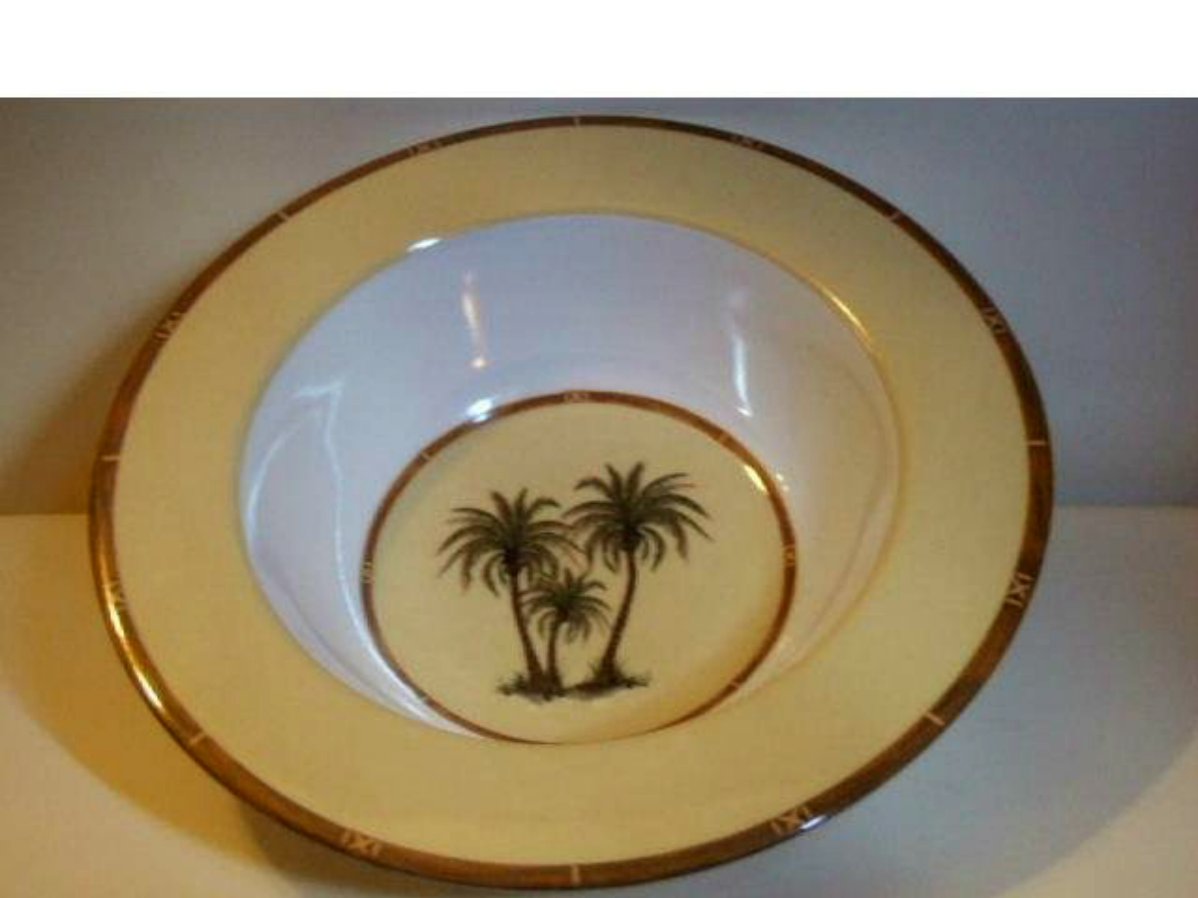 Salad Bowls Tropical Palm Trees Set of 4