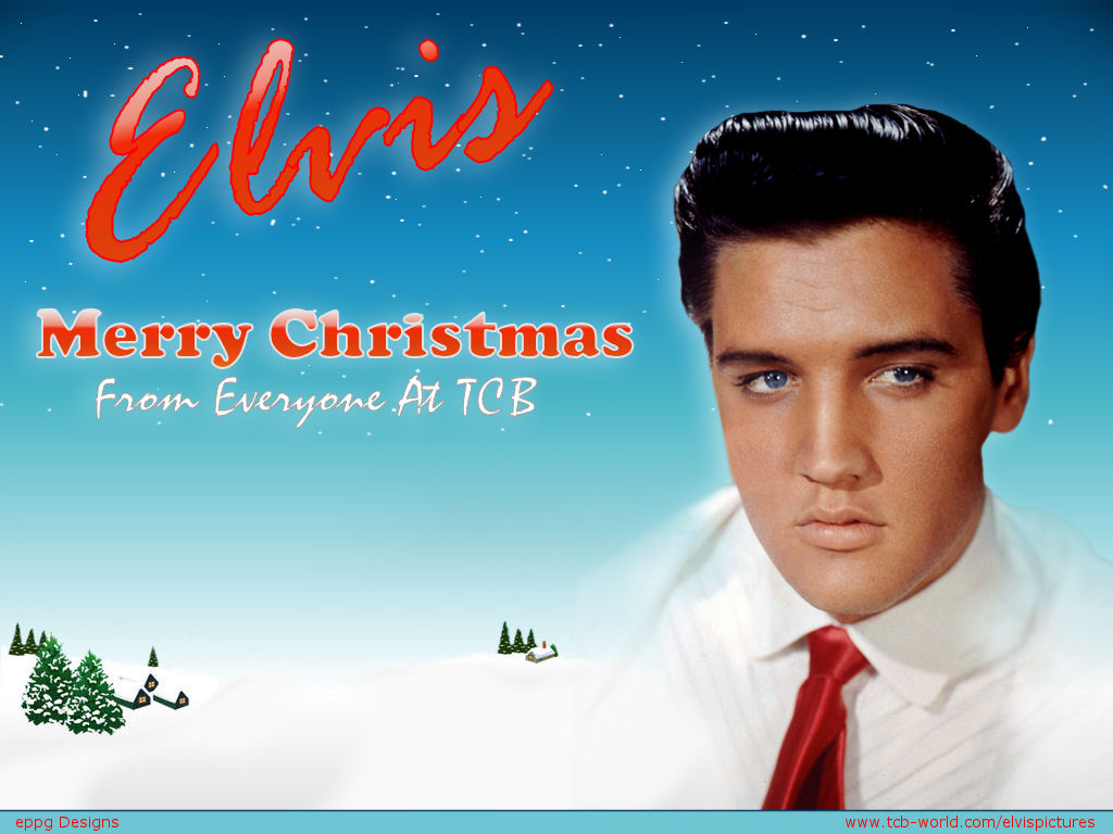 Elvis Christmas Wallpaper