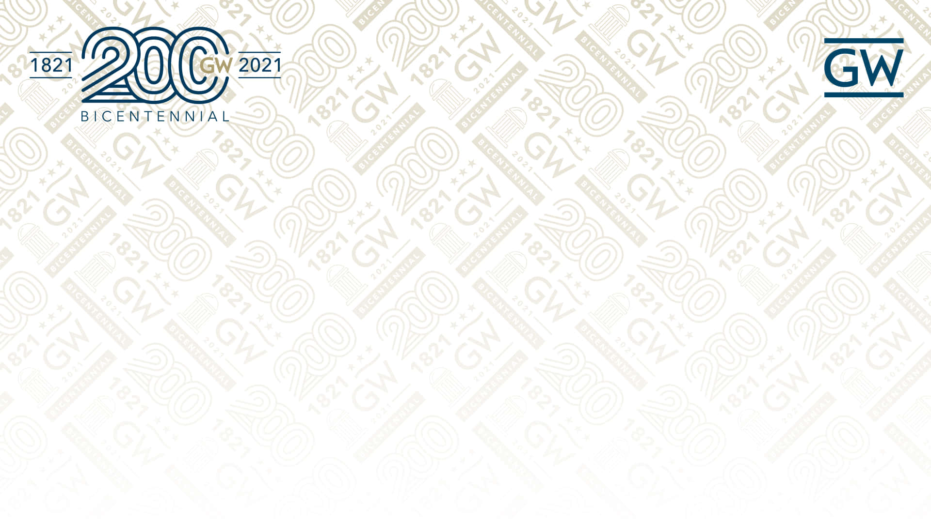George Washington University White Bicentennial Background Wallpaper