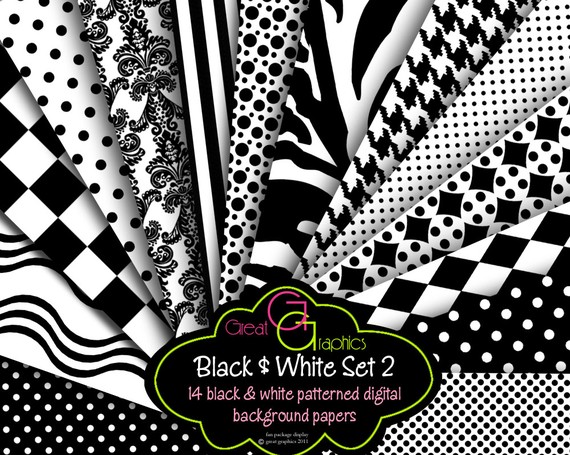 Printable Black And White Harlequin Houndstooth Damask Background